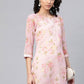 Casual Kurti Chiffon Pink Digital Print Kurtis