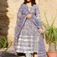 Pant Style Suit Cotton Purple Digital Print Salwar Kameez