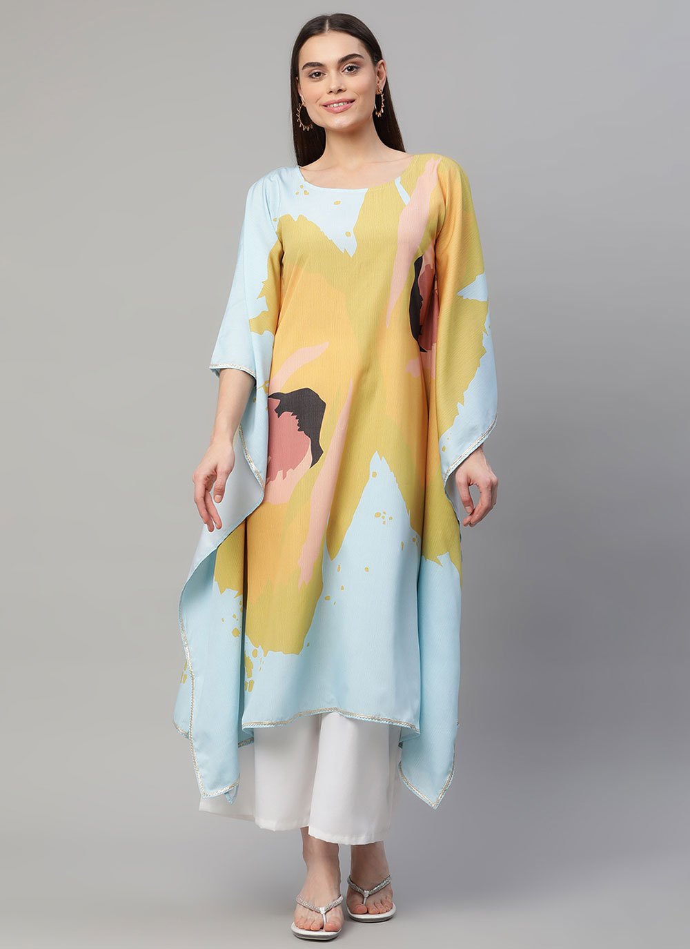 Casual Kurti Crepe Silk Multi Colour Digital Print Kurtis