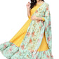 Gown Crepe Silk Yellow Digital Print Gown