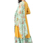 Gown Crepe Silk Yellow Digital Print Gown