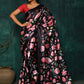 Designer Satin Multi Colour Digital Print Saree