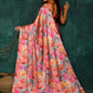 Designer Satin Multi Colour Digital Print Saree
