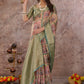 Trendy Saree Cotton Green Digital Print Saree