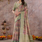 Trendy Saree Cotton Green Digital Print Saree