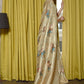 Trendy Saree Silk Blend Green Digital Print Saree