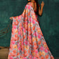 Designer Satin Multi Colour Digital Print Saree
