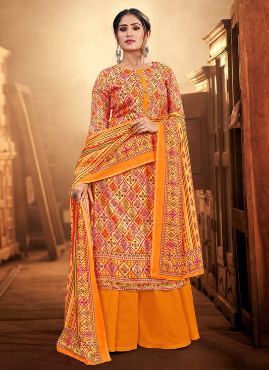 Trendy Suit Cotton Multi Colour Digital Print Salwar Kameez