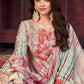 Pant Style Suit Muslin Grey Orange Digital Print Salwar Kameez