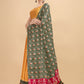 A Line Lehenga Satin Mustard Digital Print Lehenga Choli