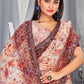 Contemporary Net Multi Colour Digital Print Saree