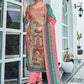 Pakistani Salwar Suit Pashmina Pink Digital Print Salwar Kameez