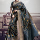 Contemporary Silk Grey Digital Print Saree