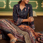 Palazzo Salwar Suit Pashmina Black Digital Print Salwar Kameez