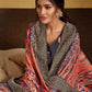 Palazzo Salwar Suit Pashmina Black Digital Print Salwar Kameez