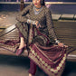 Pant Style Suit Pashmina Wine Digital Print Salwar Kameez