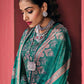 Salwar Suit Pashmina Green Digital Print Salwar Kameez