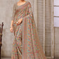 Trendy Saree Pashmina Grey Digital Print Saree