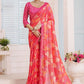 Designer Imported Pink Digital Print Saree