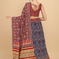 A Line Lehenga Satin Blue Digital Print Lehenga Choli