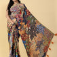 Casual Satin Silk Multi Colour Digital Print Saree