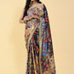 Casual Satin Silk Multi Colour Digital Print Saree