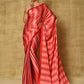 Trendy Saree Satin Peach Red Digital Print Saree