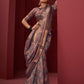 Contemporary Silk Mauve Digital Print Saree