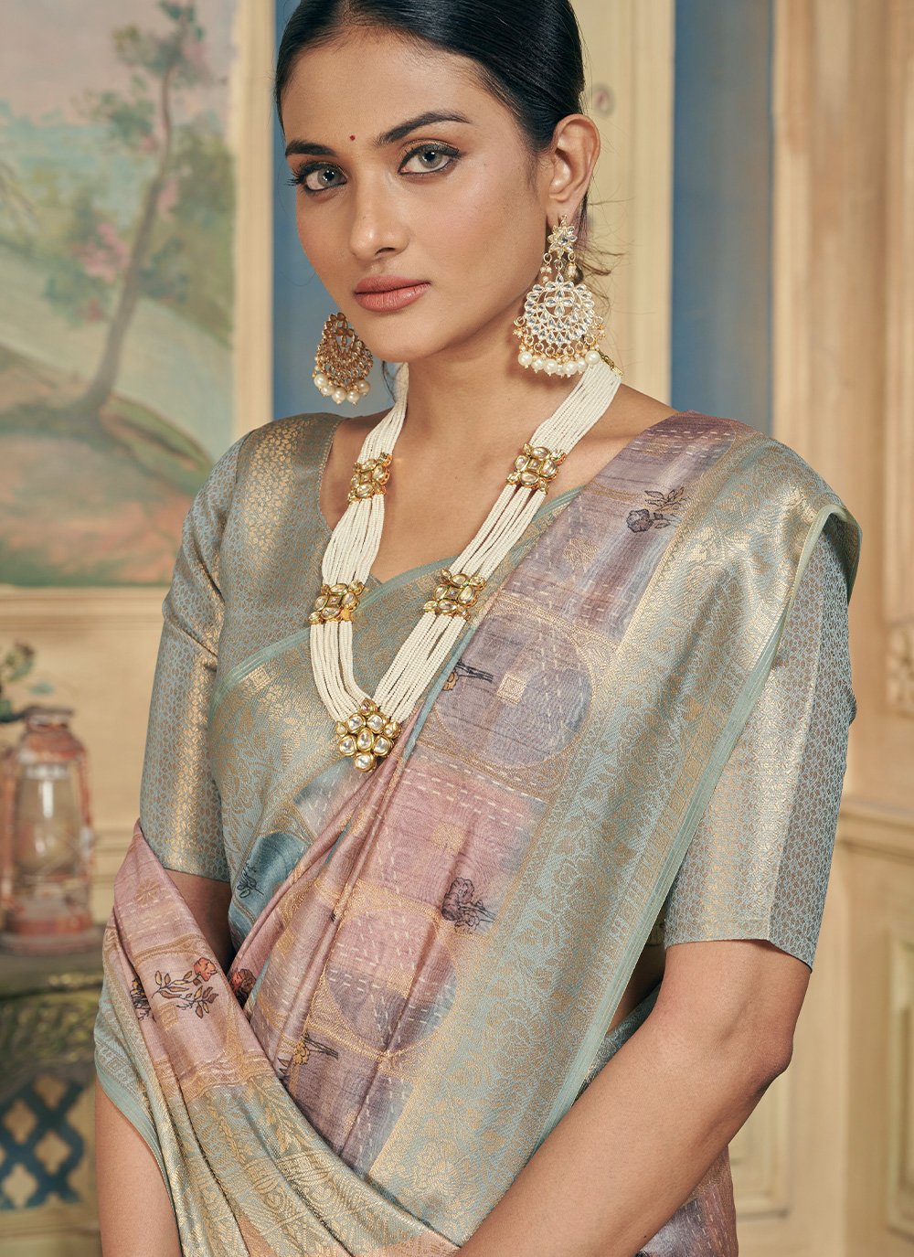 Contemporary Silk Multi Colour Digital Print Saree