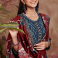 Salwar Suit Silk Blue Digital Print Salwar Kameez