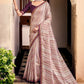 Classic Silk Pink Digital Print Saree