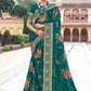 Trendy Saree Silk Green Digital Print Saree