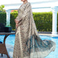 Trendy Saree Pashnima Silk Grey Digital Print Saree