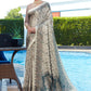 Trendy Saree Pashnima Silk Grey Digital Print Saree