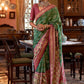 Classic Tussar Silk Green Digital Print Saree