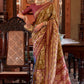 Traditional Saree Tussar Silk Mustard Digital Print Saree