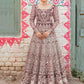 Designer Gown Net Mauve Dimond Gown