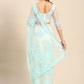Trendy Saree Net Aqua Blue Embroidered Saree