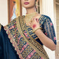 Classic Art Silk Blue Embroidered Saree