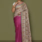 Classic Art Silk Fuchsia Embroidered Saree