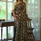 Classic Georgette Black Embroidered Saree