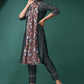 Straight Salwar Suit Chinon Grey Embroidered Salwar Kameez