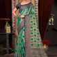 Classic Organza Multi Colour Embroidered Saree