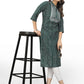 Designer Kurti Cotton Green Embroidered Kurtis