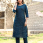 Party Wear Kurti Cotton Morpeach Embroidered Kurtis