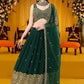 Lehenga Choli Georgette Green Embroidered Lehenga Choli