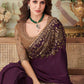 Classic Silk Wine Embroidered Saree