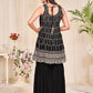 Salwar Suit Georgette Black Embroidered Salwar Kameez