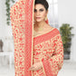 Classic Georgette Cream Embroidered Saree