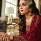 Pakistani Salwar Suit Georgette Maroon Embroidered Salwar Kameez